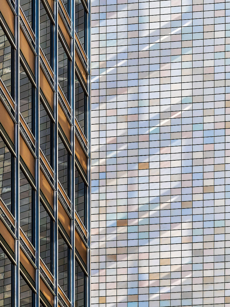 Pale Checked Reflections. Sydney 2025.