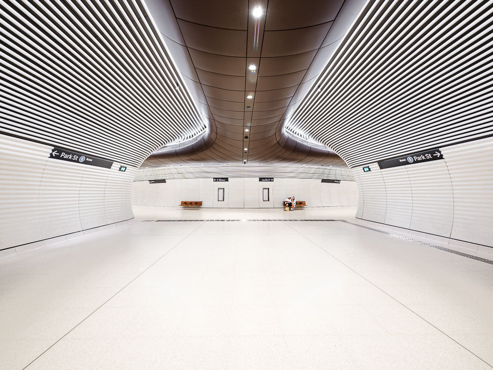 Park Street Exit, Gadigal Metro. Sydney 2024.