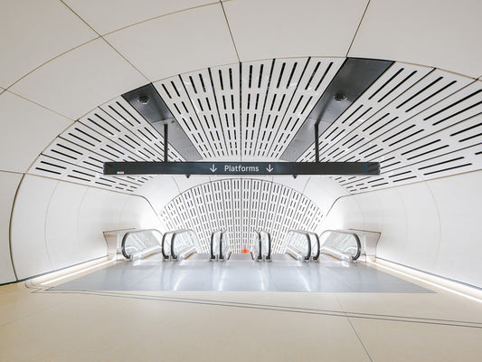 Miller Street South Escalators #4, Victoria Cross Metro. Sydney 2024.