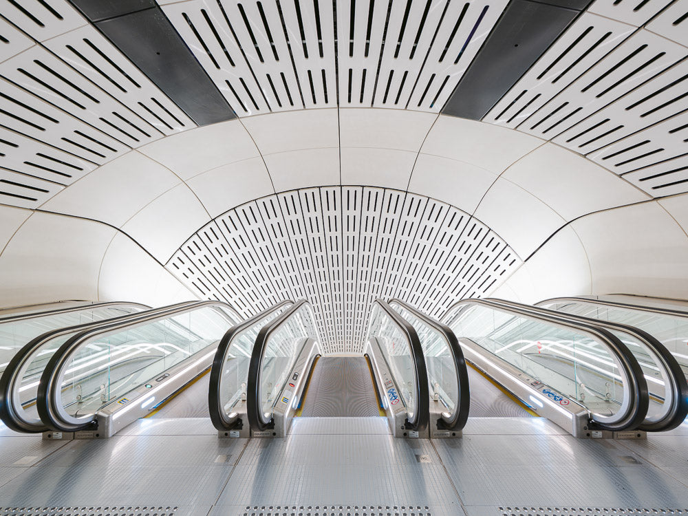 Miller Street South Escalators #5, Victoria Cross Metro. Sydney 2024.